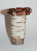 Small bark pot with curly rim
